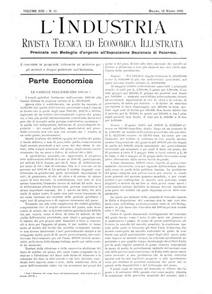 L'industria rivista tecnica ed economica illustrata