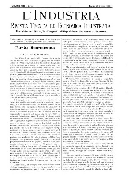 L'industria rivista tecnica ed economica illustrata