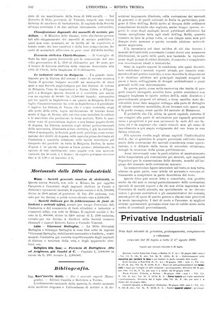 L'industria rivista tecnica ed economica illustrata