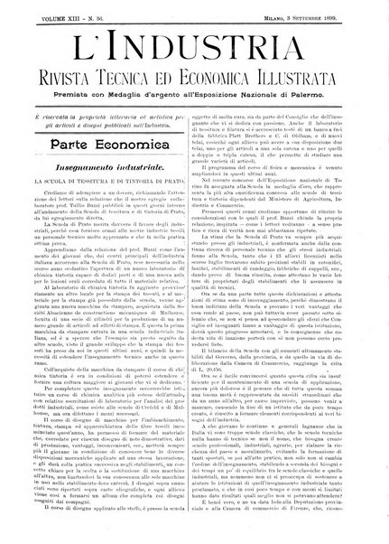 L'industria rivista tecnica ed economica illustrata