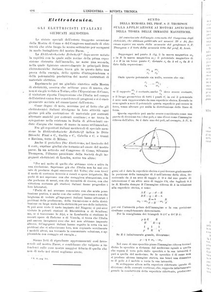 L'industria rivista tecnica ed economica illustrata