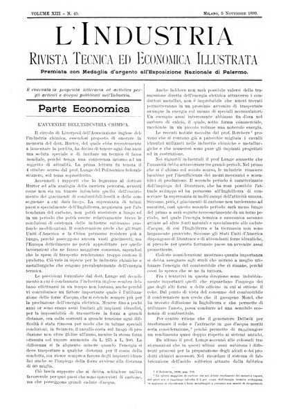 L'industria rivista tecnica ed economica illustrata