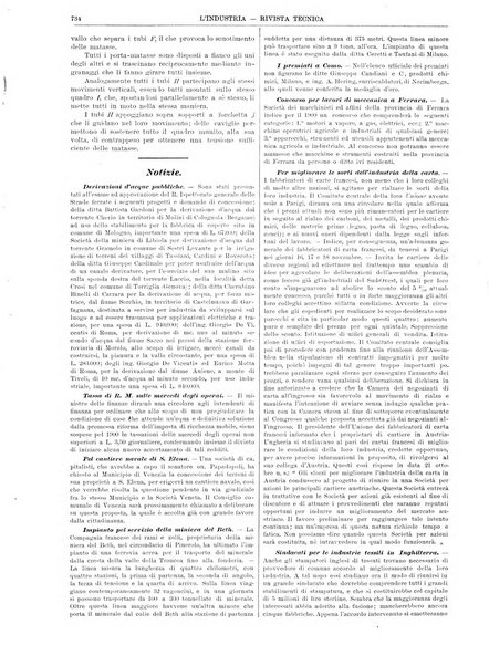 L'industria rivista tecnica ed economica illustrata