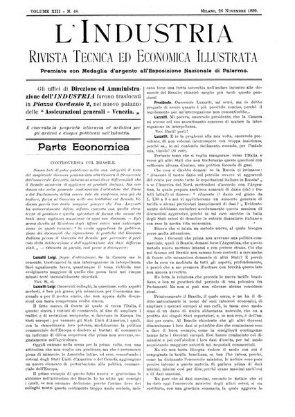 L'industria rivista tecnica ed economica illustrata