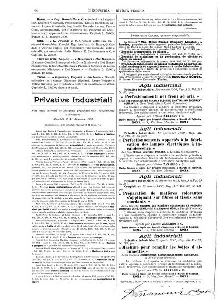 L'industria rivista tecnica ed economica illustrata