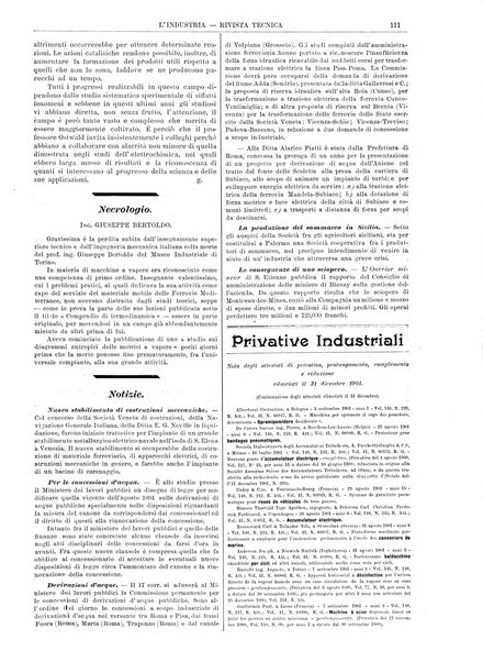 L'industria rivista tecnica ed economica illustrata