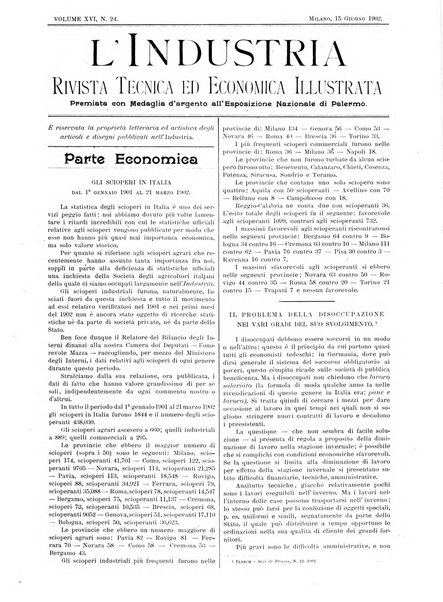 L'industria rivista tecnica ed economica illustrata