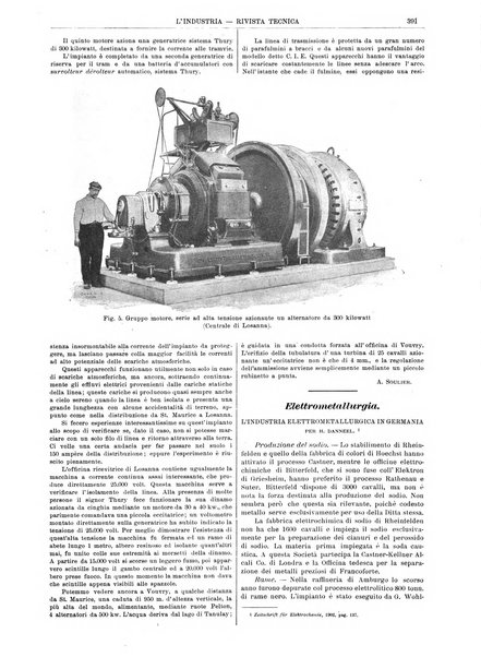 L'industria rivista tecnica ed economica illustrata