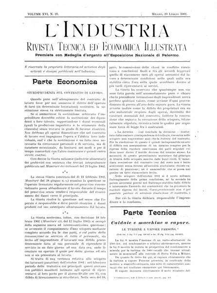 L'industria rivista tecnica ed economica illustrata