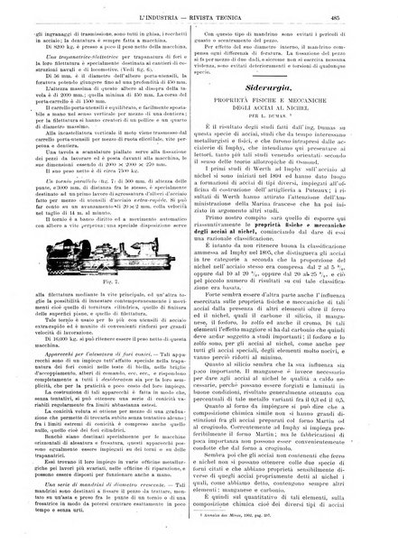 L'industria rivista tecnica ed economica illustrata