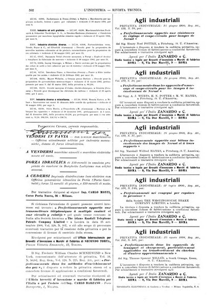 L'industria rivista tecnica ed economica illustrata