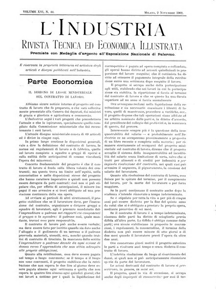 L'industria rivista tecnica ed economica illustrata