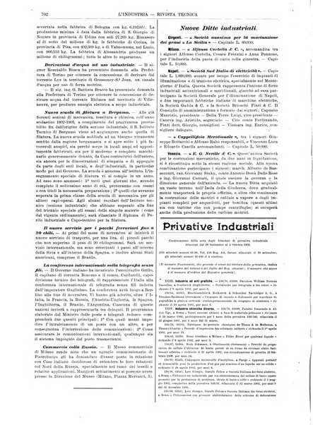 L'industria rivista tecnica ed economica illustrata