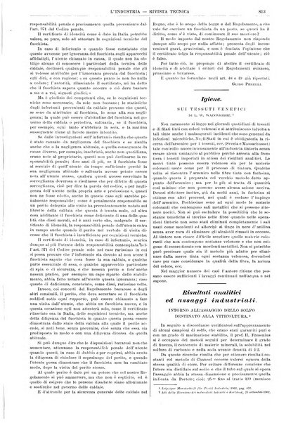 L'industria rivista tecnica ed economica illustrata