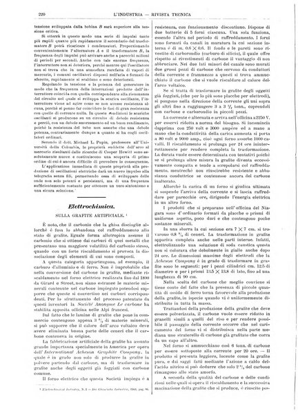 L'industria rivista tecnica ed economica illustrata