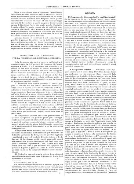 L'industria rivista tecnica ed economica illustrata