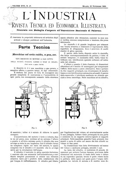 L'industria rivista tecnica ed economica illustrata