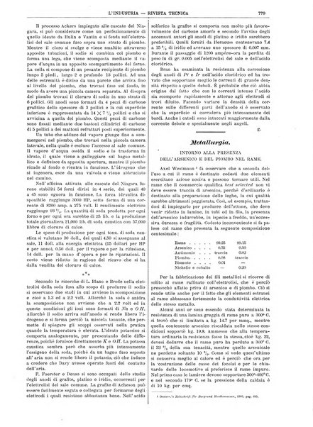 L'industria rivista tecnica ed economica illustrata