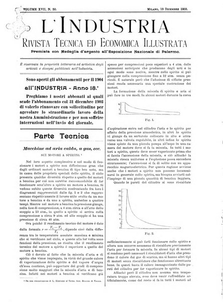 L'industria rivista tecnica ed economica illustrata