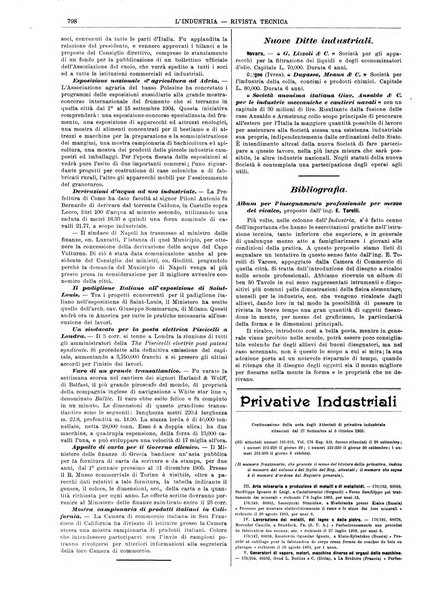 L'industria rivista tecnica ed economica illustrata