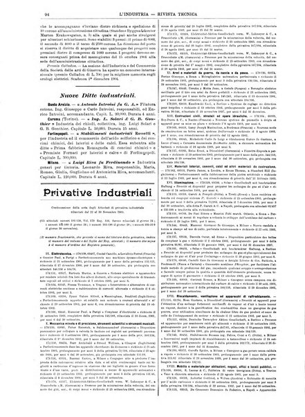 L'industria rivista tecnica ed economica illustrata