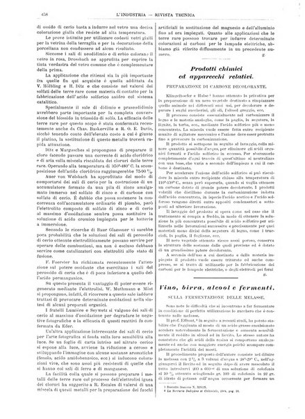 L'industria rivista tecnica ed economica illustrata