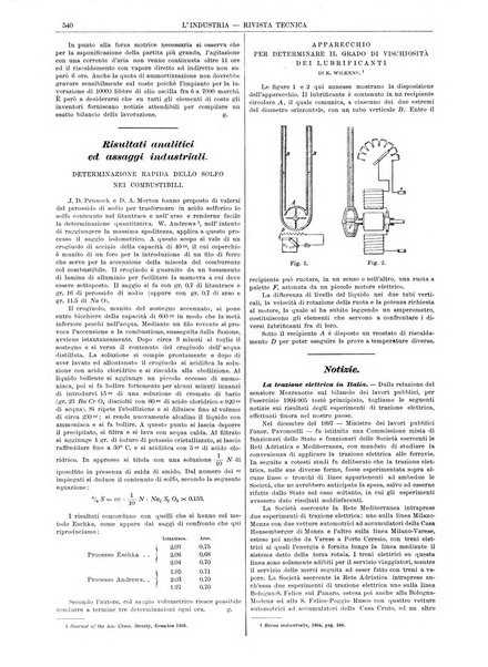 L'industria rivista tecnica ed economica illustrata