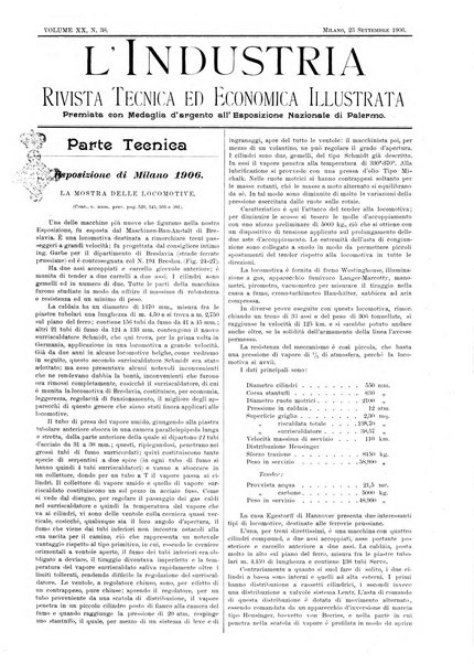 L'industria rivista tecnica ed economica illustrata