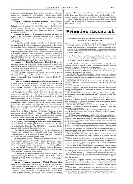 L'industria rivista tecnica ed economica illustrata