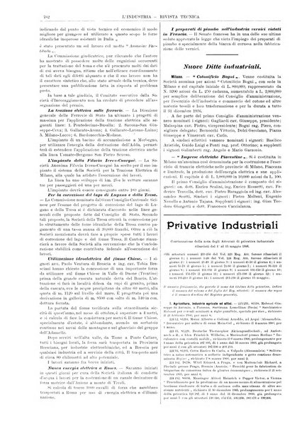 L'industria rivista tecnica ed economica illustrata