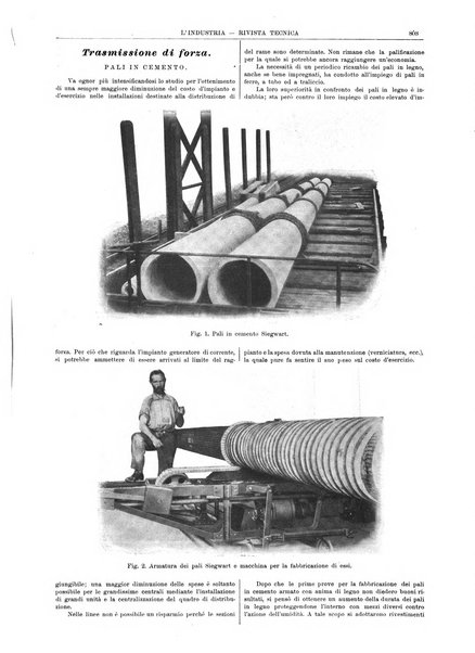 L'industria rivista tecnica ed economica illustrata