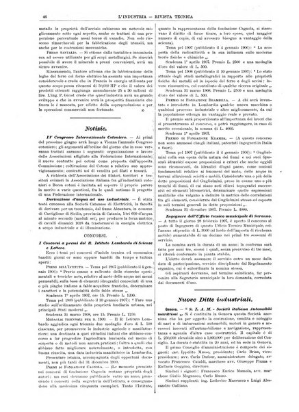 L'industria rivista tecnica ed economica illustrata