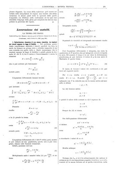 L'industria rivista tecnica ed economica illustrata