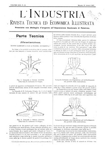 L'industria rivista tecnica ed economica illustrata