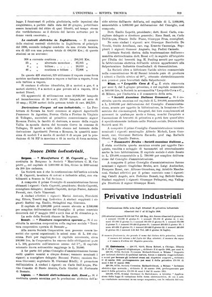 L'industria rivista tecnica ed economica illustrata