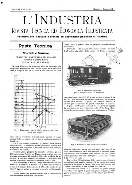 L'industria rivista tecnica ed economica illustrata