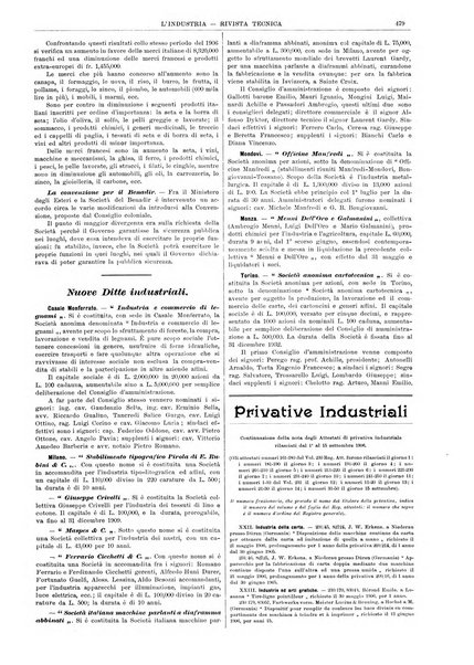 L'industria rivista tecnica ed economica illustrata