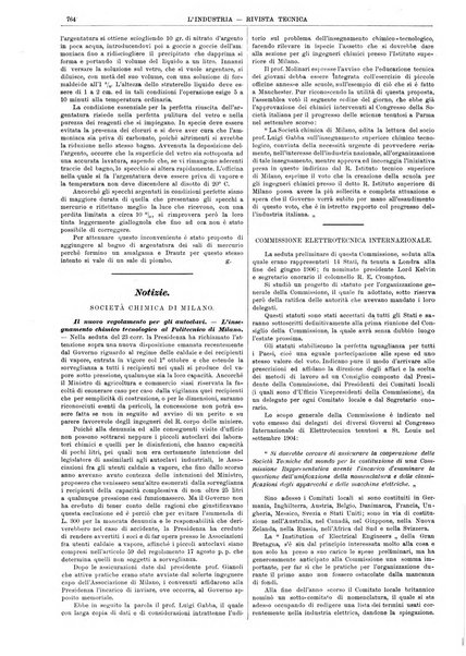 L'industria rivista tecnica ed economica illustrata