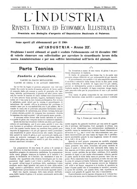 L'industria rivista tecnica ed economica illustrata