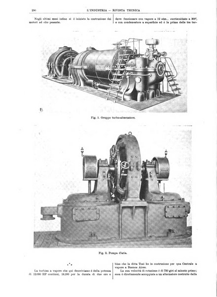 L'industria rivista tecnica ed economica illustrata