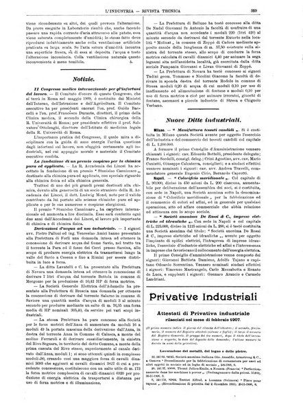 L'industria rivista tecnica ed economica illustrata