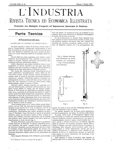 L'industria rivista tecnica ed economica illustrata