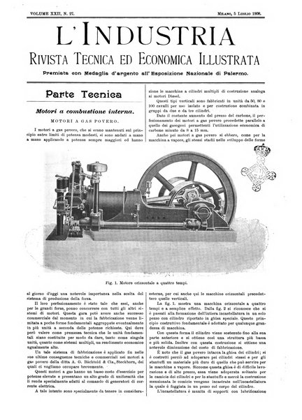 L'industria rivista tecnica ed economica illustrata