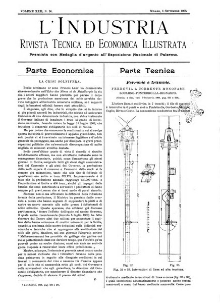 L'industria rivista tecnica ed economica illustrata