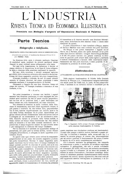 L'industria rivista tecnica ed economica illustrata