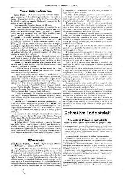 L'industria rivista tecnica ed economica illustrata