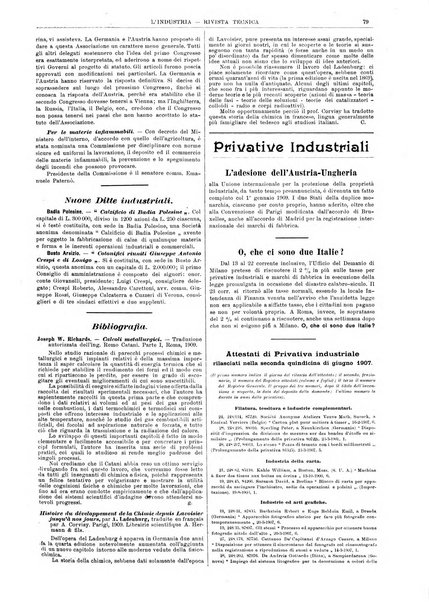 L'industria rivista tecnica ed economica illustrata