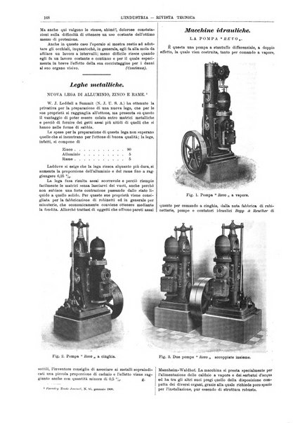 L'industria rivista tecnica ed economica illustrata