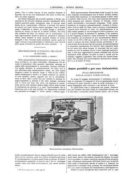 L'industria rivista tecnica ed economica illustrata