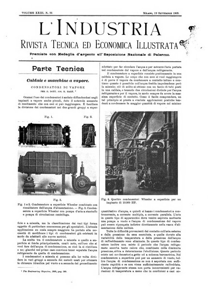 L'industria rivista tecnica ed economica illustrata